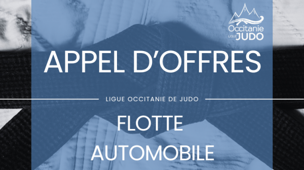 Appel d’offres – Flotte automobile de la Ligue de Judo Occitanie